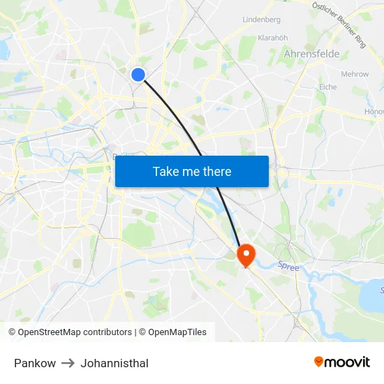 Pankow to Johannisthal map