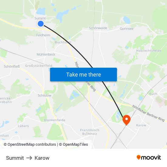 Summit to Karow map