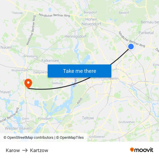 Karow to Kartzow map