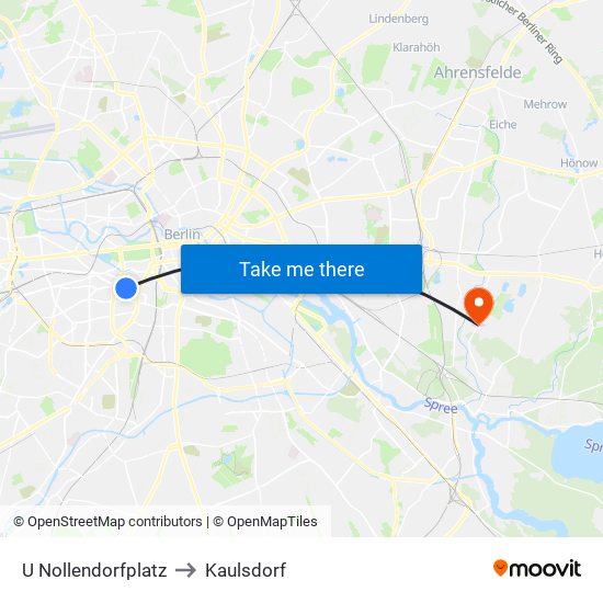 U Nollendorfplatz to Kaulsdorf map