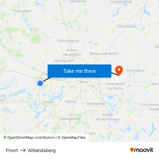 Priort to Altlandsberg map