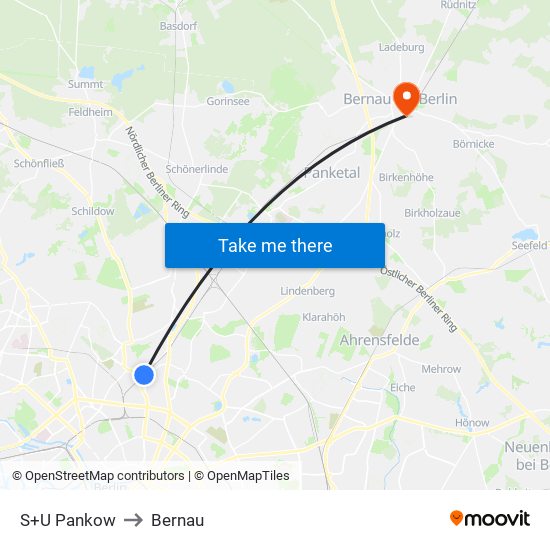 S+U Pankow to Bernau map