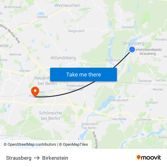 Strausberg to Birkenstein map