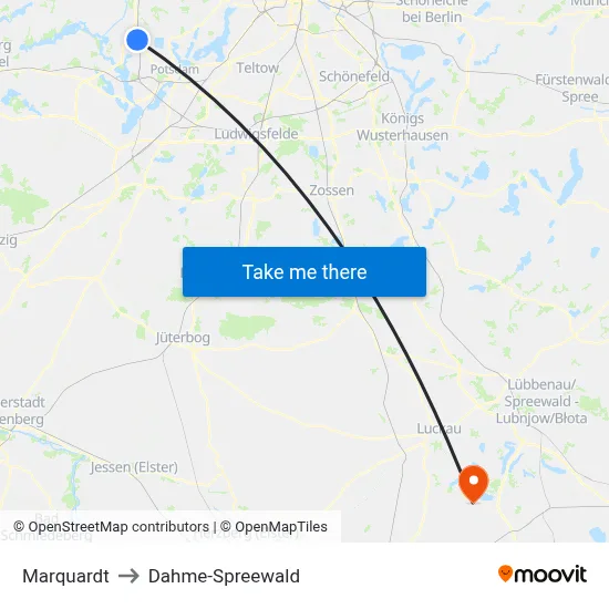 Marquardt to Dahme-Spreewald map