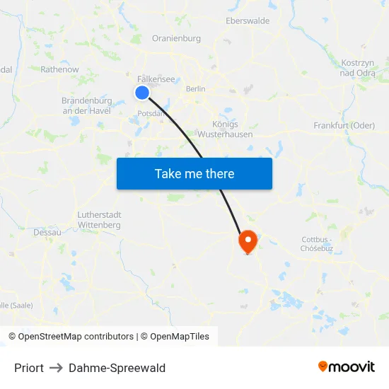 Priort to Dahme-Spreewald map