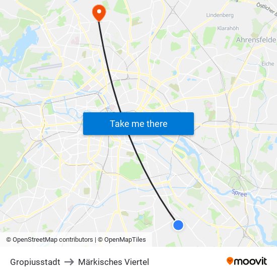 Gropiusstadt to Märkisches Viertel map