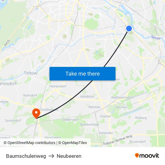 Baumschulenweg to Neubeeren map