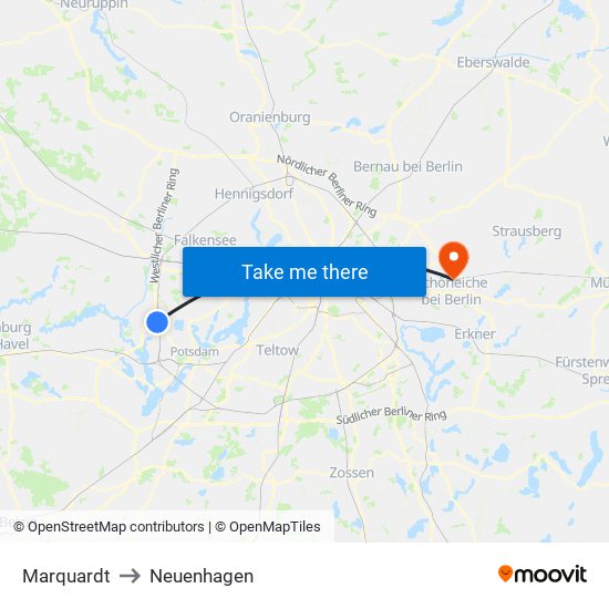 Marquardt to Neuenhagen map