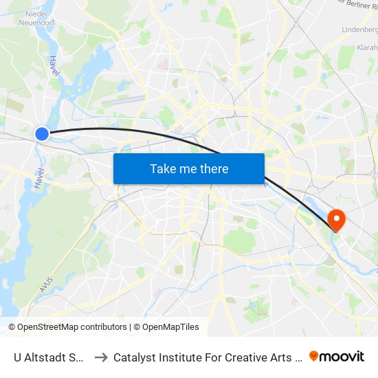 U Altstadt Spandau to Catalyst Institute For Creative Arts & Technology map