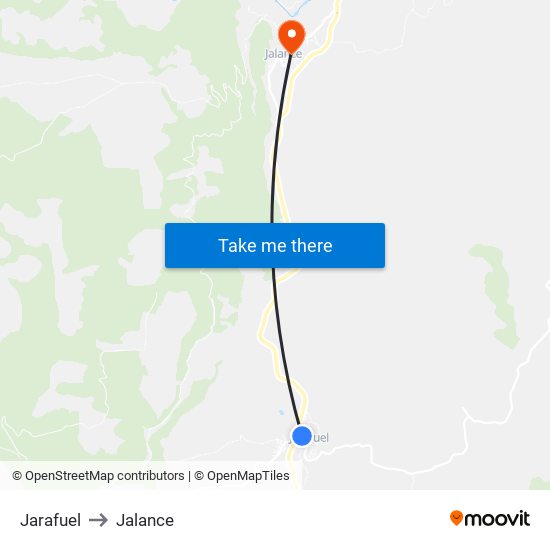 Jarafuel to Jalance map