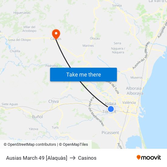 Ausias March 49 [Alaquàs] to Casinos map