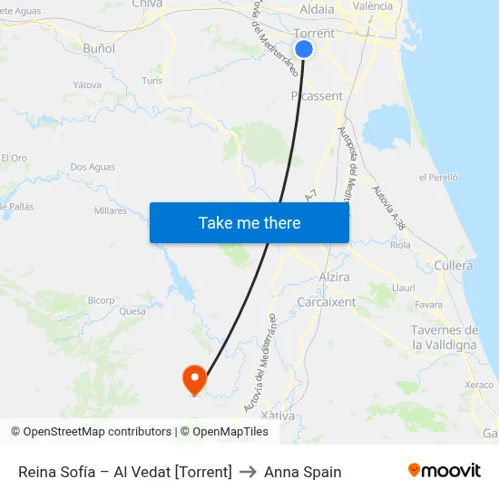 Reina Sofía – Al Vedat [Torrent] to Anna Spain map