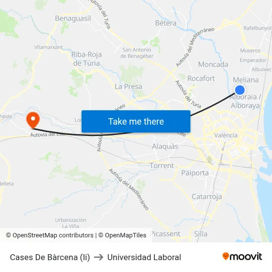 Cases De Bàrcena (Ii) to Universidad Laboral map