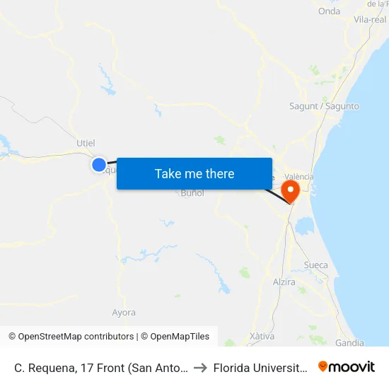 C. Requena, 17 Front (San Antonio) to Florida Universitària map
