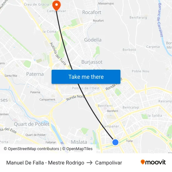 Manuel De Falla - Mestre Rodrigo to Campolivar map