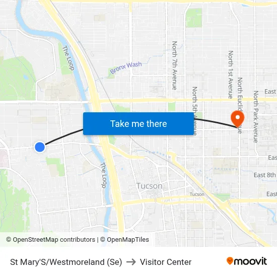St Mary'S/Westmoreland (Se) to Visitor Center map