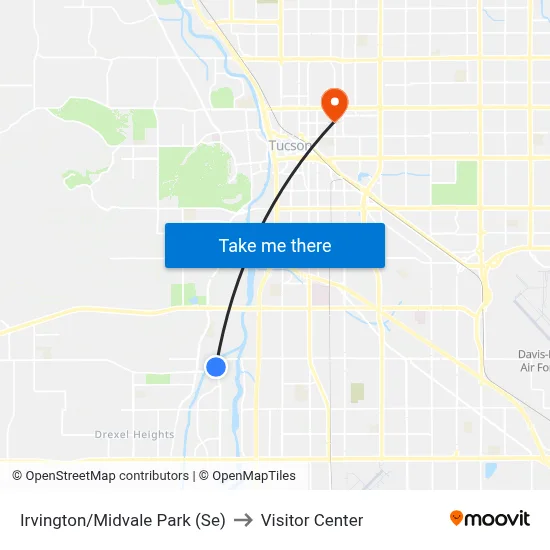 Irvington/Midvale Park (Se) to Visitor Center map