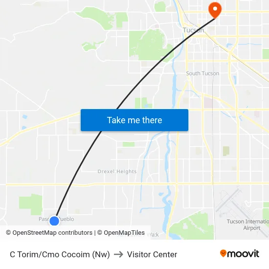 C Torim/Cmo Cocoim (Nw) to Visitor Center map