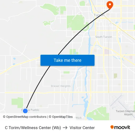 C Torim/Wellness Center (Wb) to Visitor Center map