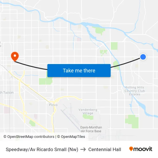Speedway/Av Ricardo Small (Nw) to Centennial Hall map