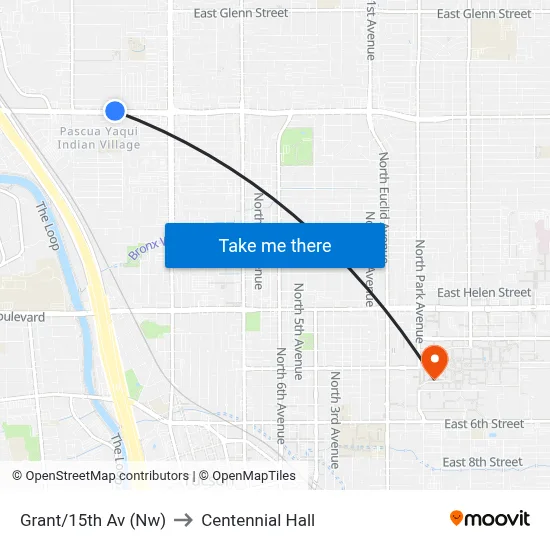 Grant/15th Av (Nw) to Centennial Hall map