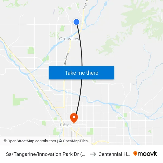 Ss/Tangarine/Innovation Park Dr (Nw) to Centennial Hall map