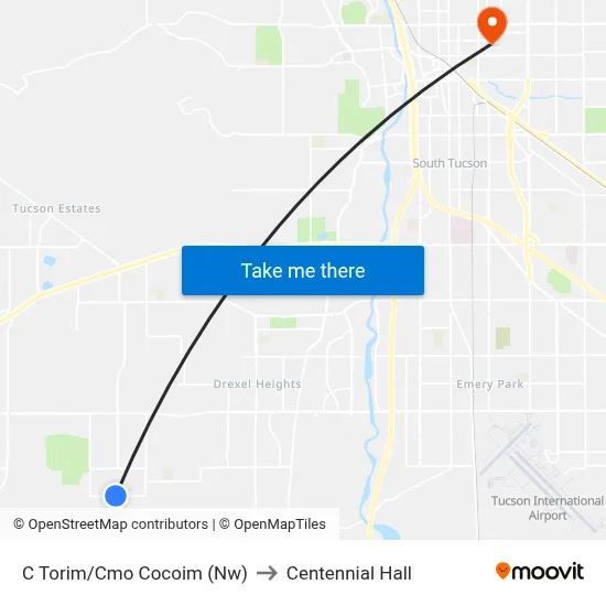 C Torim/Cmo Cocoim (Nw) to Centennial Hall map