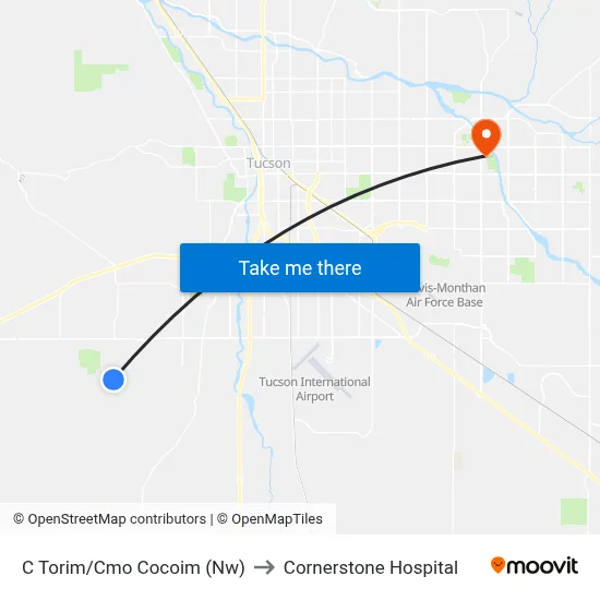 C Torim/Cmo Cocoim (Nw) to Cornerstone Hospital map