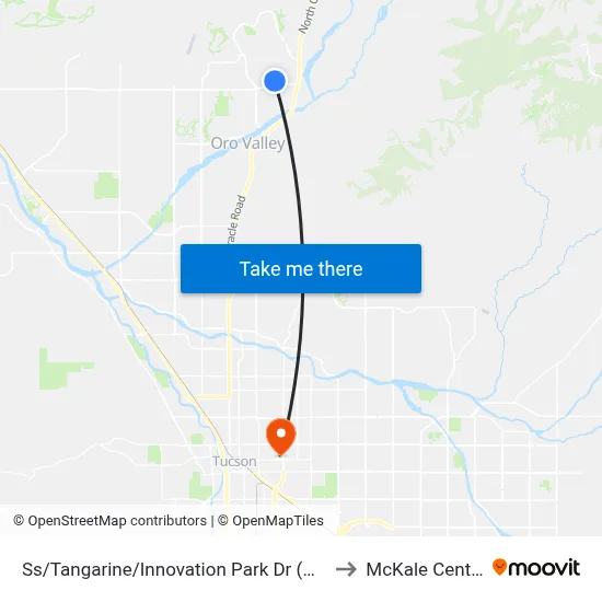 Ss/Tangarine/Innovation Park Dr (Nw) to McKale Center map