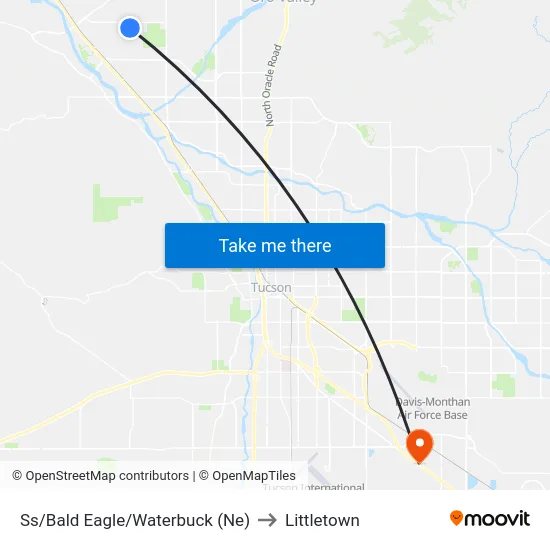 Ss/Bald Eagle/Waterbuck (Ne) to Littletown map