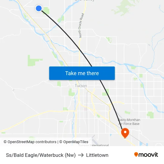 Ss/Bald Eagle/Waterbuck (Nw) to Littletown map