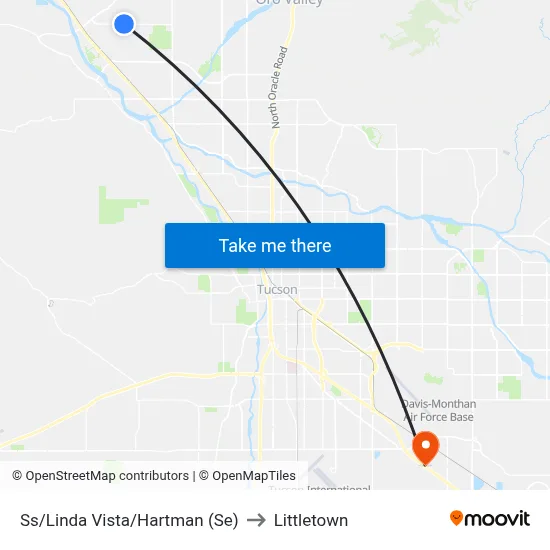Ss/Linda Vista/Hartman (Se) to Littletown map