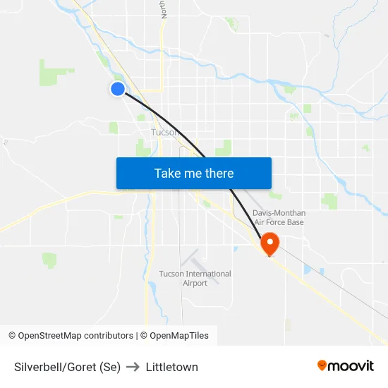 Silverbell/Goret (Se) to Littletown map