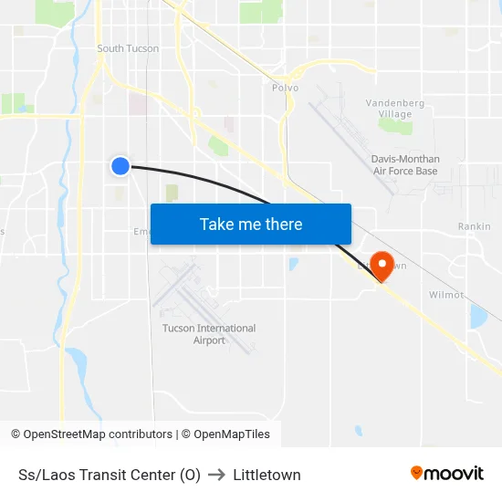 Ss/Laos Transit Center (O) to Littletown map