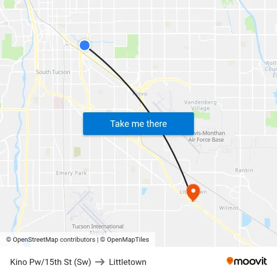 Kino Pw/15th St (Sw) to Littletown map
