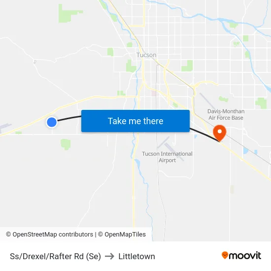Ss/Drexel/Rafter Rd (Se) to Littletown map