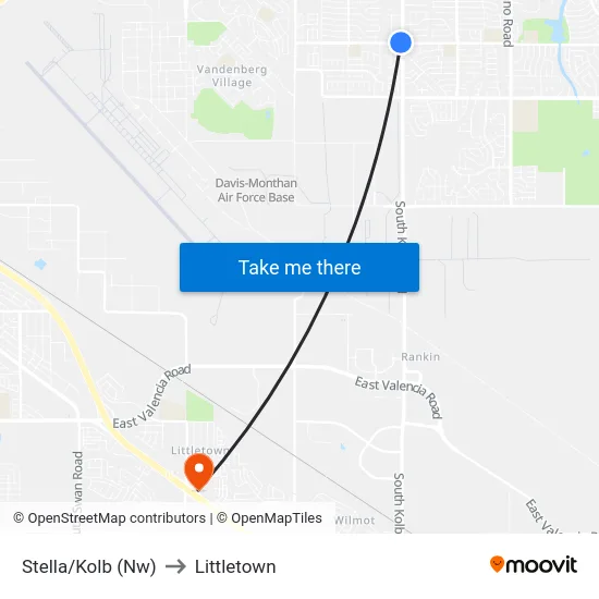 Stella/Kolb (Nw) to Littletown map