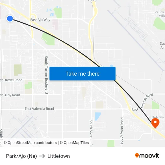 Park/Ajo (Ne) to Littletown map