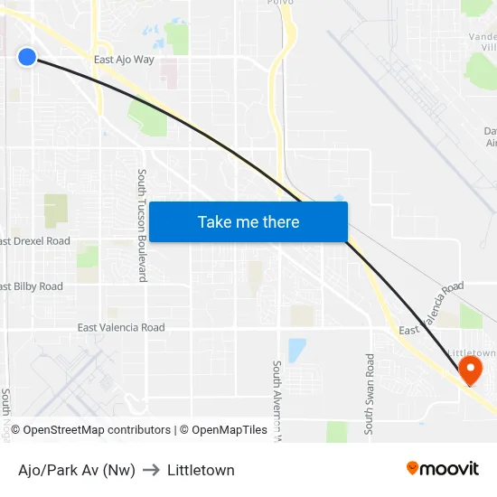 Ajo/Park Av (Nw) to Littletown map