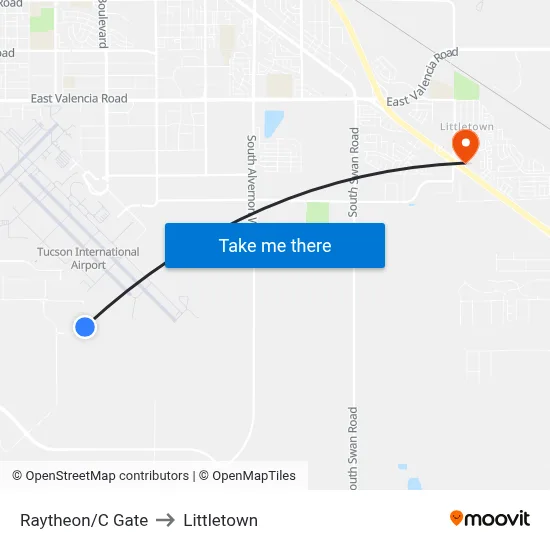 Raytheon/C Gate to Littletown map