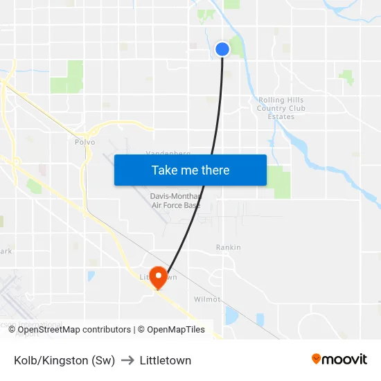 Kolb/Kingston (Sw) to Littletown map