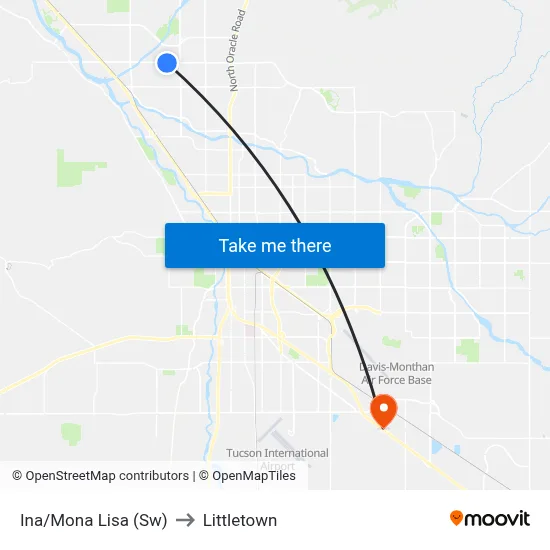 Ina/Mona Lisa (Sw) to Littletown map