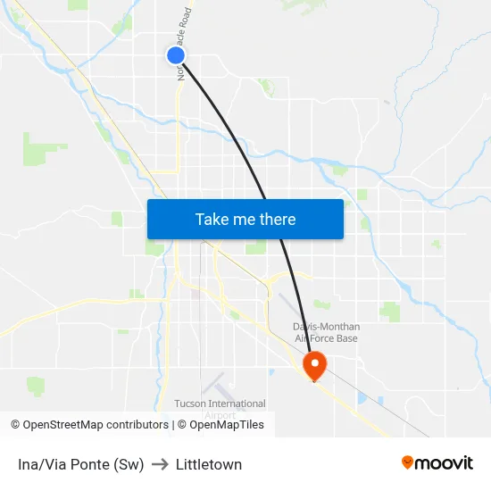 Ina/Via Ponte (Sw) to Littletown map