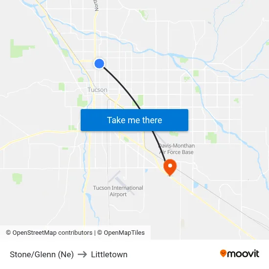 Stone/Glenn (Ne) to Littletown map