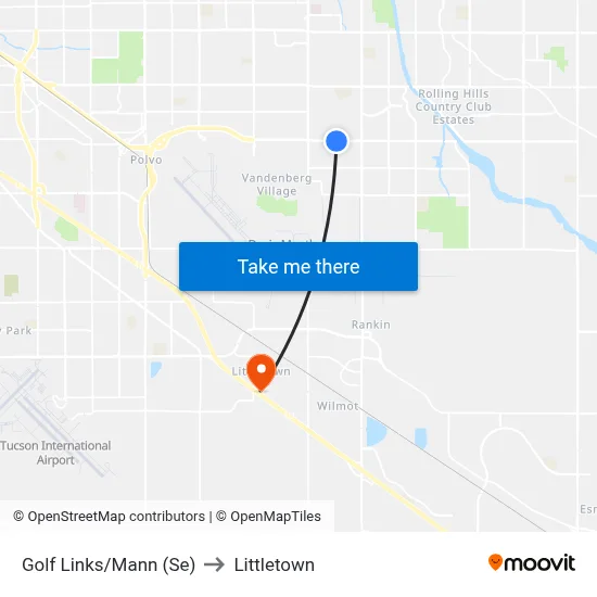 Golf Links/Mann (Se) to Littletown map