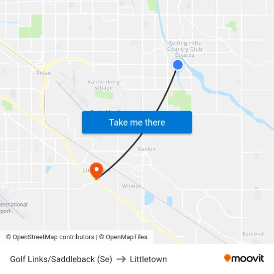 Golf Links/Saddleback (Se) to Littletown map