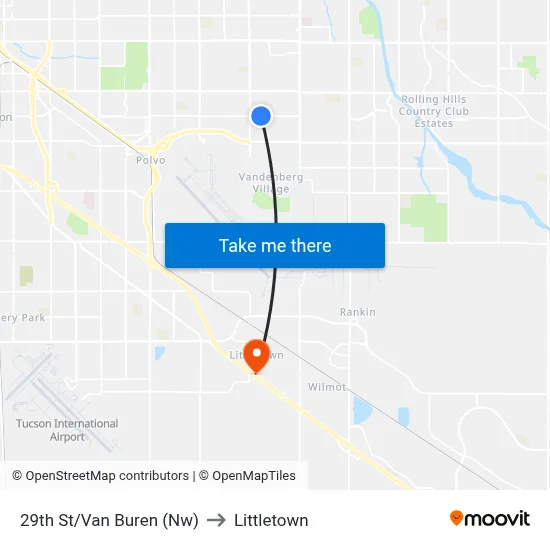 29th St/Van Buren (Nw) to Littletown map