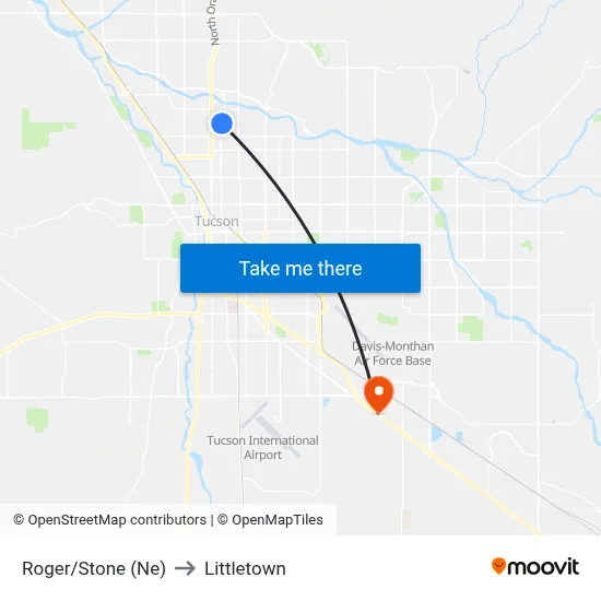 Roger/Stone (Ne) to Littletown map