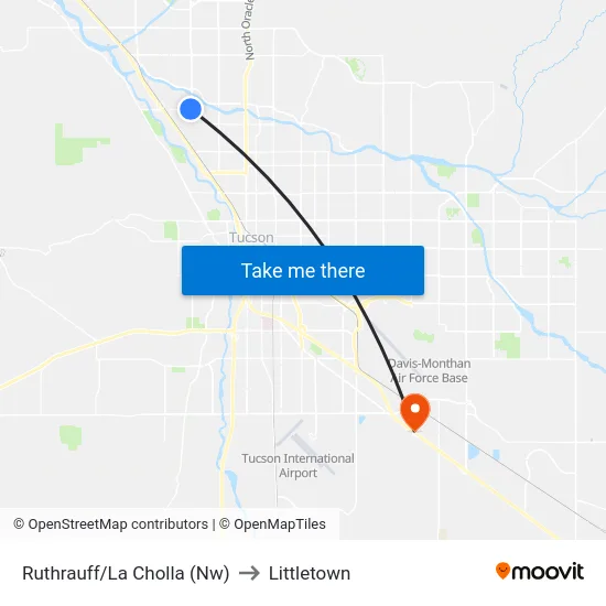 Ruthrauff/La Cholla (Nw) to Littletown map