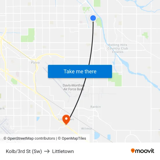 Kolb/3rd St (Sw) to Littletown map